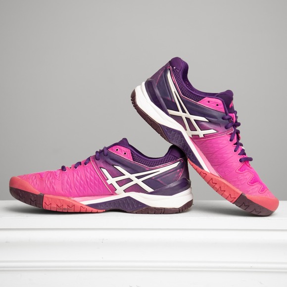 Asics Shoes - Asics Gel Resolution 6 Tennis Shoes Womens 9.5 Pink Purple Performance Sneakers